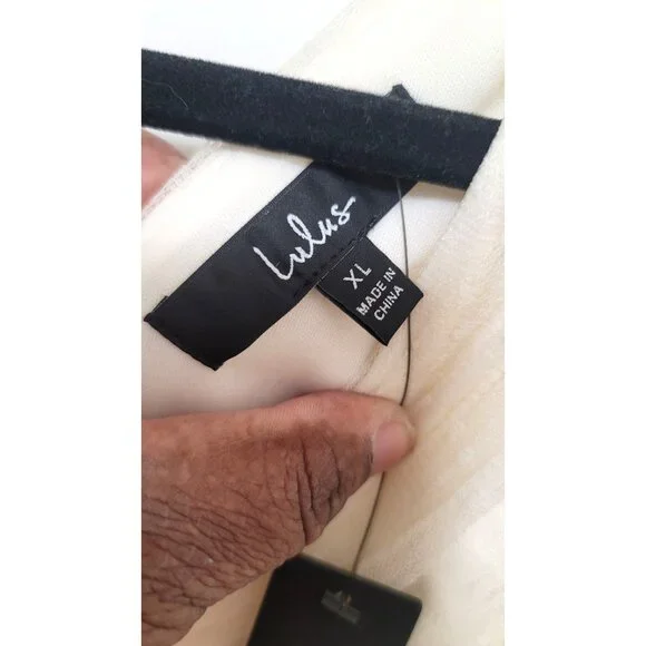 NWT! Lulus Mesmerized By You Cream Dotted Tulle Midi Dress - Picture 10 of 13